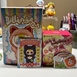 Baby Three Billionaire Cat & Baby Three Tiny Animal (Bundle) by Cureplaneta